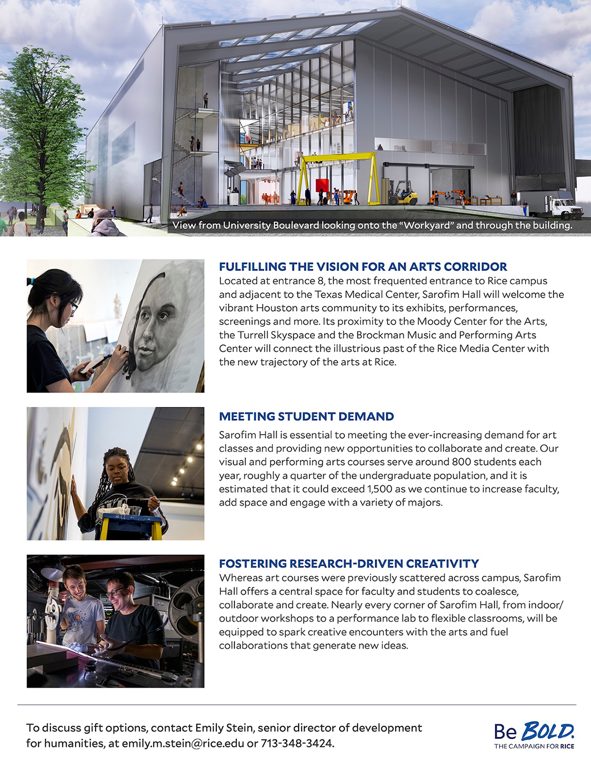 Susan and Fayez Sarofim Hall Visual and Dramatic Arts School of